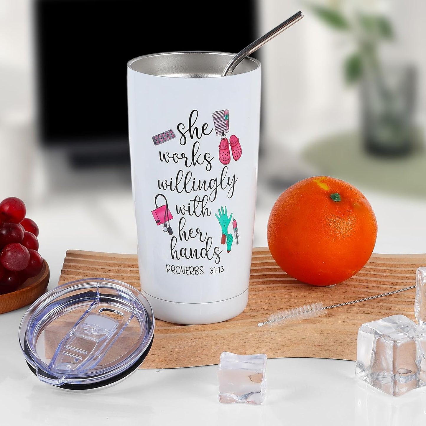 Nurse Gifts for Women, Nurses Week Gifts, Nurse Appreciation Gifts, Nurse Tumbler Mug Cup Basket Gifts Set for Nurse Graduation, Nursing School, Nurse Practitioner