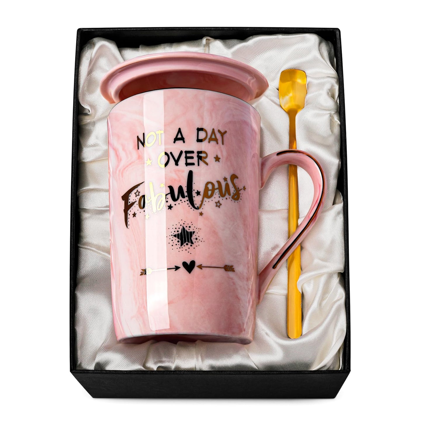 Nurse Gifts for Women, Funny Nurse Mug with Gold Print, Nurses Week Retirement Graduation Appreciation Present, School Nursing Student RN Practitioner, 14oz Pink Marbled Ceramic Cup, Nice Gift Boxed