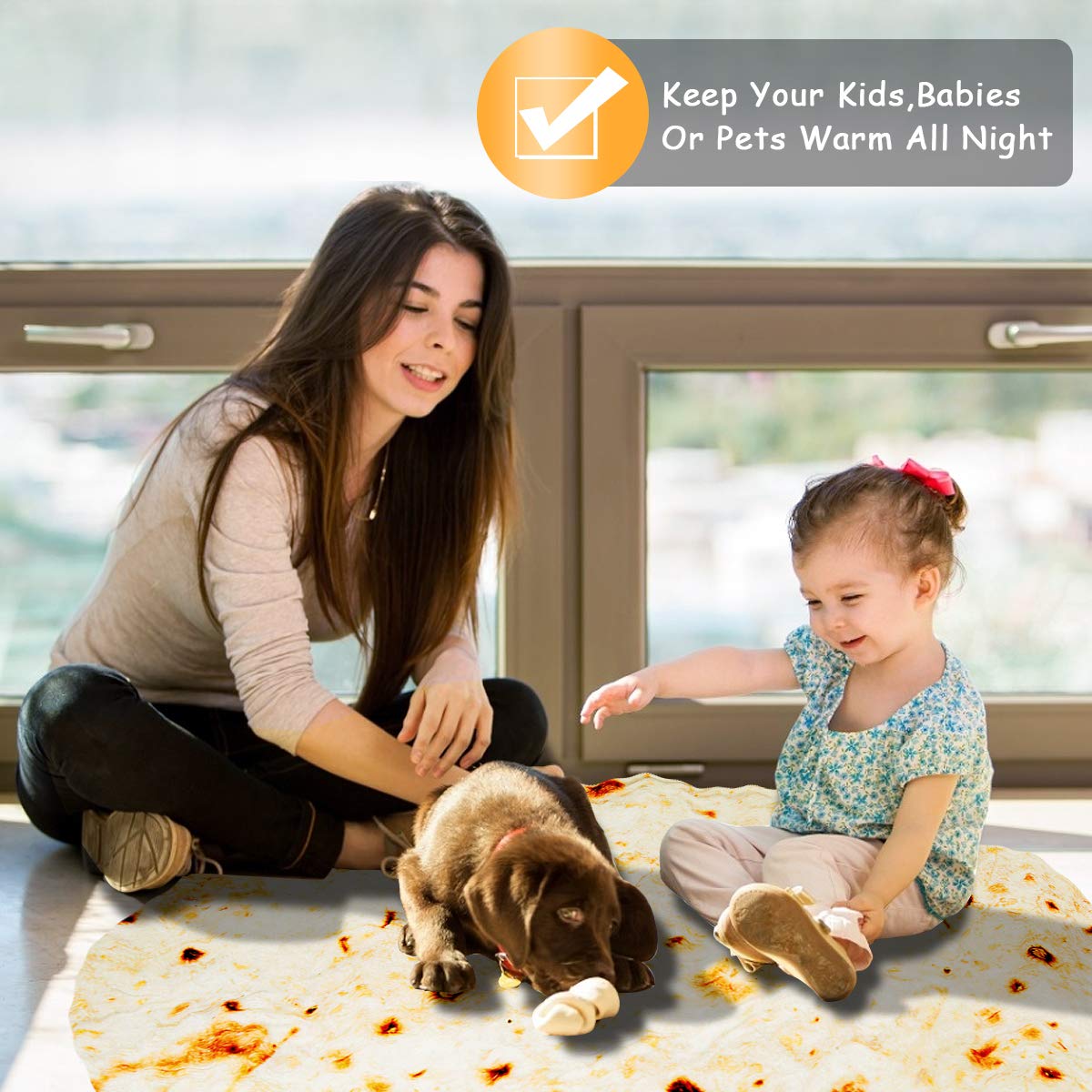 Gifts for Women Tortilla Blanket Adult Size 71 Inch, Graduation Gifts for Men and Women, Baptisms Gifts for Girl, Taco Food Burrito Blanket for Adult, Flannel Blanket Funny Gifts for Girlfriend