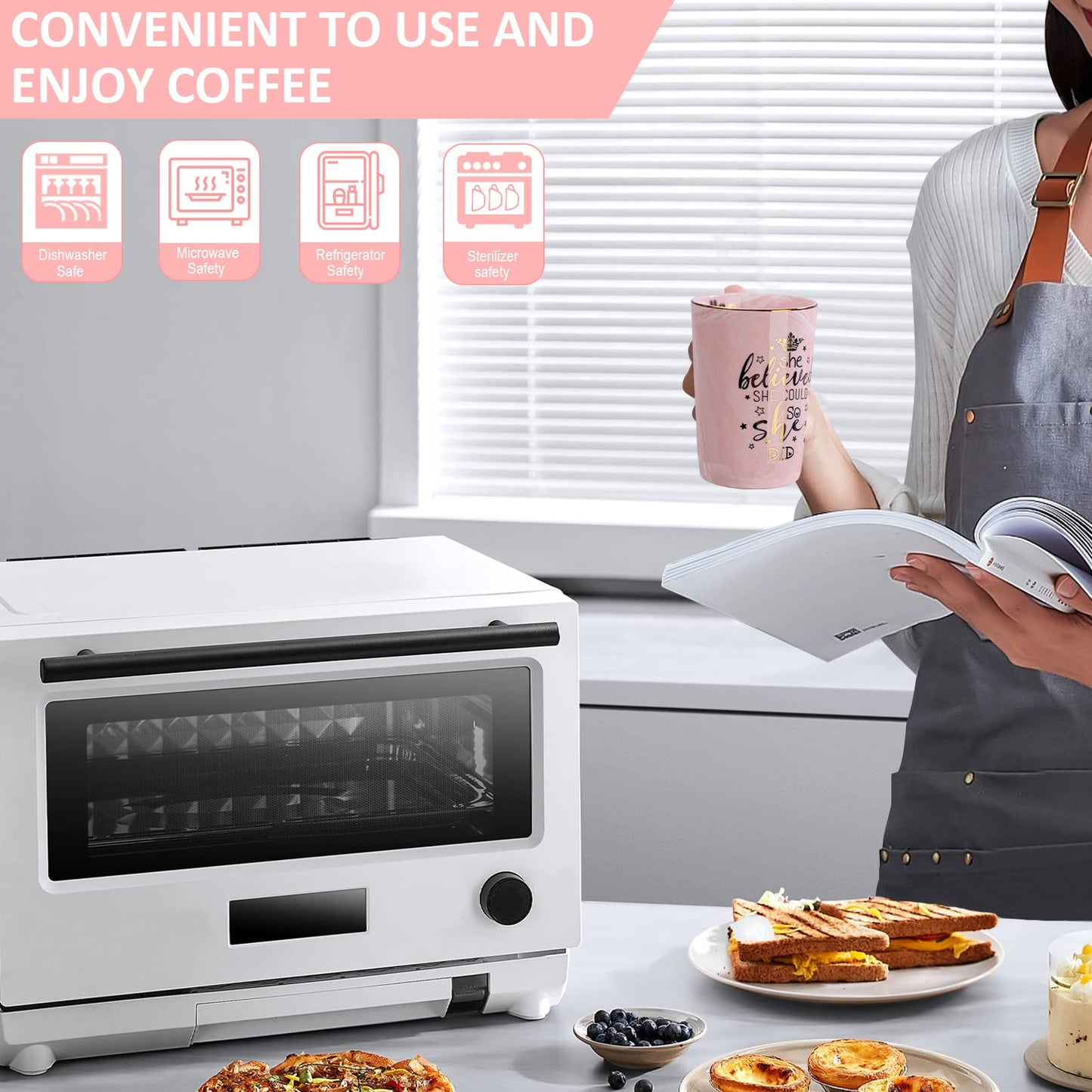 Nurse Gifts for Women, Funny Nurse Mug with Gold Print, Nurses Week Retirement Graduation Appreciation Present, School Nursing Student RN Practitioner, 14oz Pink Marbled Ceramic Cup, Nice Gift Boxed