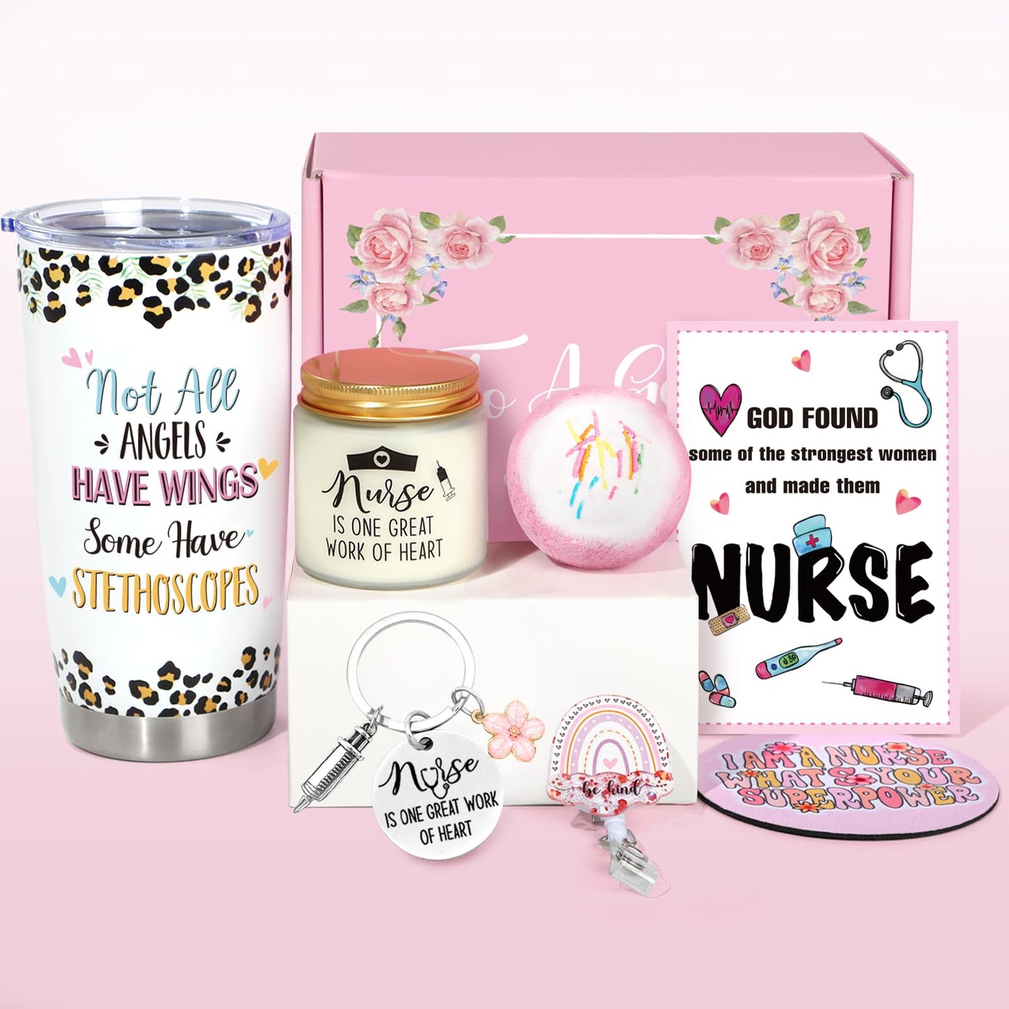 Nurse Gifts for Women, Nurses Week Gifts, Nurse Appreciation Gift, Nurse Graduation, Birthday, Christmas Gifts, New Nurse Gifts, Nurse Practitioner Gifts - 20 OZ Tumbler Set for Nurses