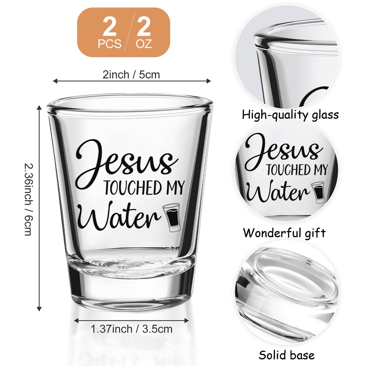 Patelai Nurse Need Shots Too, Funny Glass Gift for Women and Male Mom Sister or Friend Present for Nursing Graduation Nurses Day Party 2 oz(2 Pieces,2.36 x 1.97 Inches)