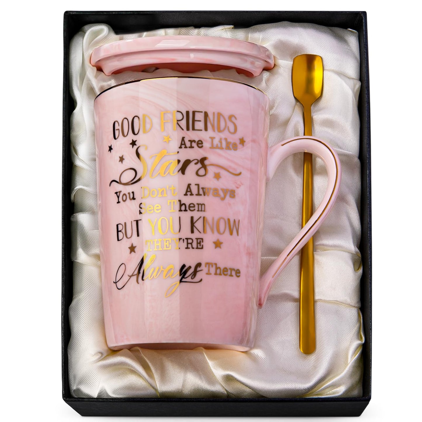 Nurse Gifts for Women, Funny Nurse Mug with Gold Print, Nurses Week Retirement Graduation Appreciation Present, School Nursing Student RN Practitioner, 14oz Pink Marbled Ceramic Cup, Nice Gift Boxed