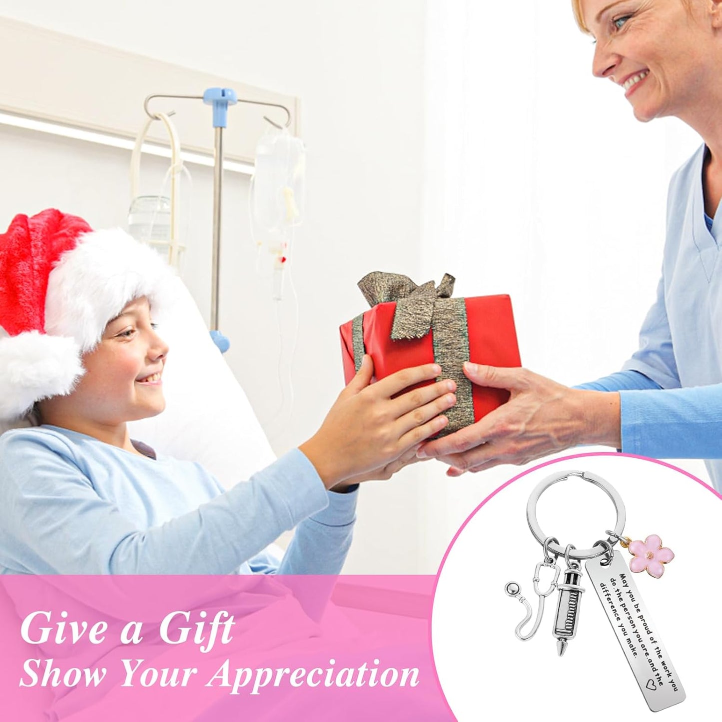 Ouligay Nurse Gifts for Women Nurse Keychain, Nursing Gift for School Nurse Student Graduation Future Medical Practitioner Registered Nurses Appreciation Nurse Day Week Gifts Accessories