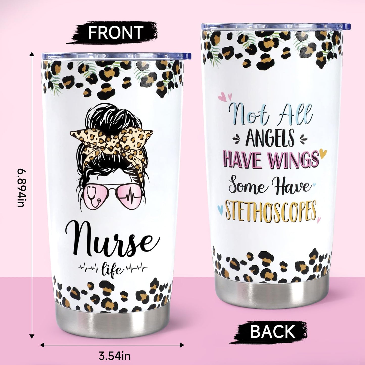 Nurse Gifts for Women, Nurses Week Gifts, Nurse Appreciation Gift, Nurse Graduation, Birthday, Christmas Gifts, New Nurse Gifts, Nurse Practitioner Gifts - 20 OZ Tumbler Set for Nurses