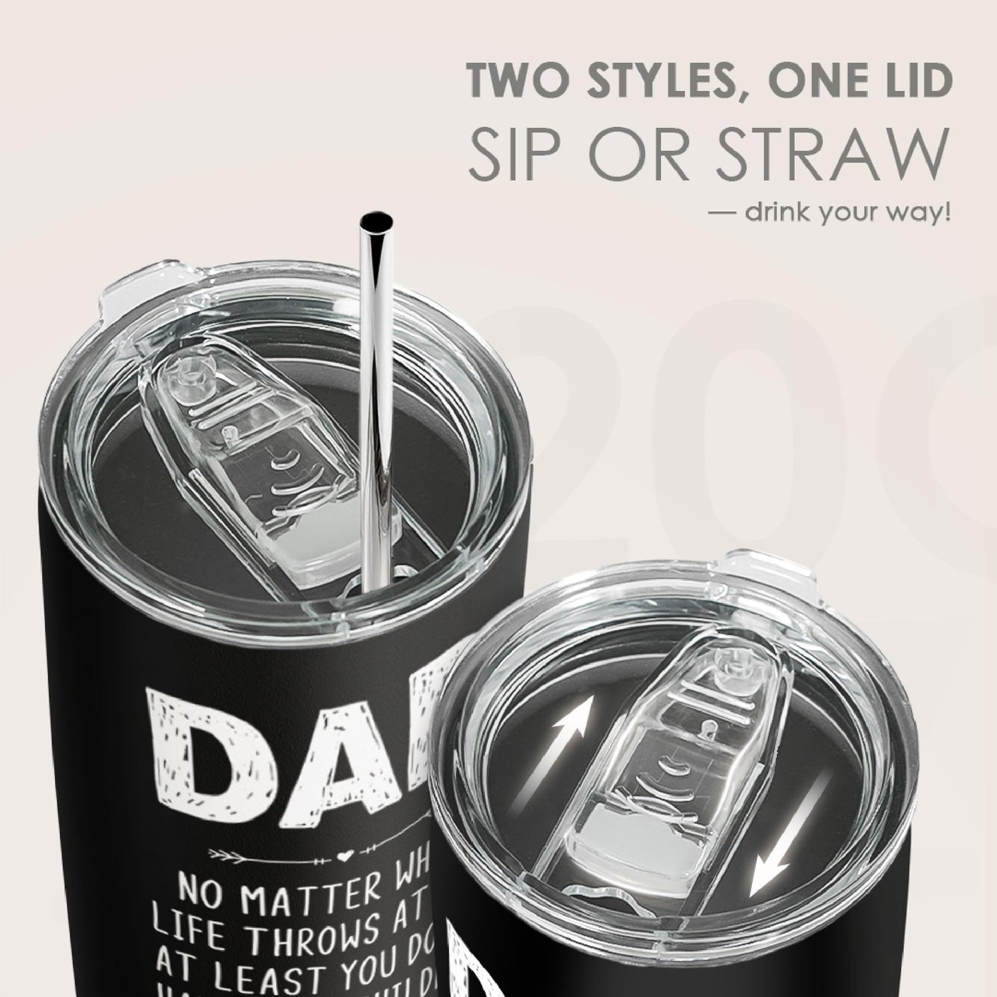 SANDJEST Nurse Tumbler Cup - Nutritional Facts Travel Coffee Mug Gift - 20oz Tumblers Nurse Gifts for Birthday, Christmas, Appreciation Week, Nursing School Graduation for Nurses, Practitioners