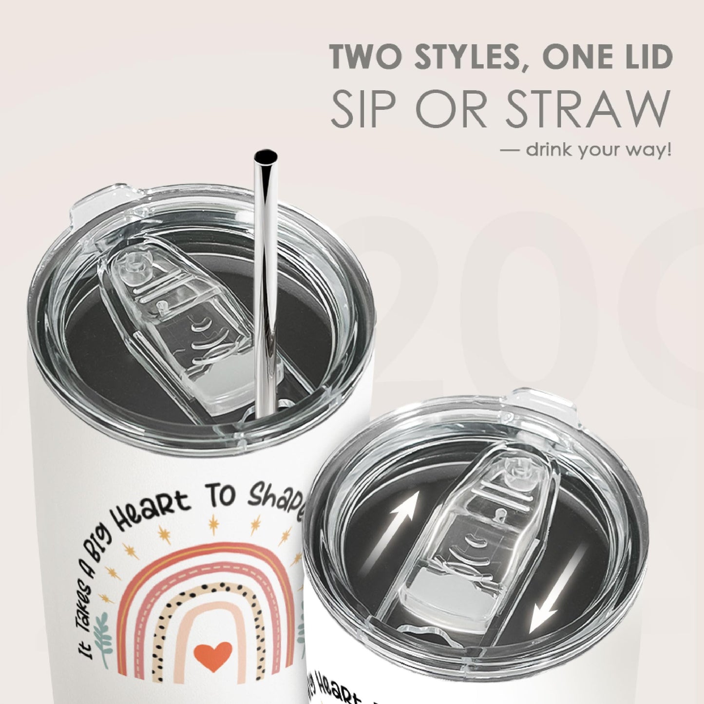 SANDJEST Nurse Tumbler Cup - Nutritional Facts Travel Coffee Mug Gift - 20oz Tumblers Nurse Gifts for Birthday, Christmas, Appreciation Week, Nursing School Graduation for Nurses, Practitioners