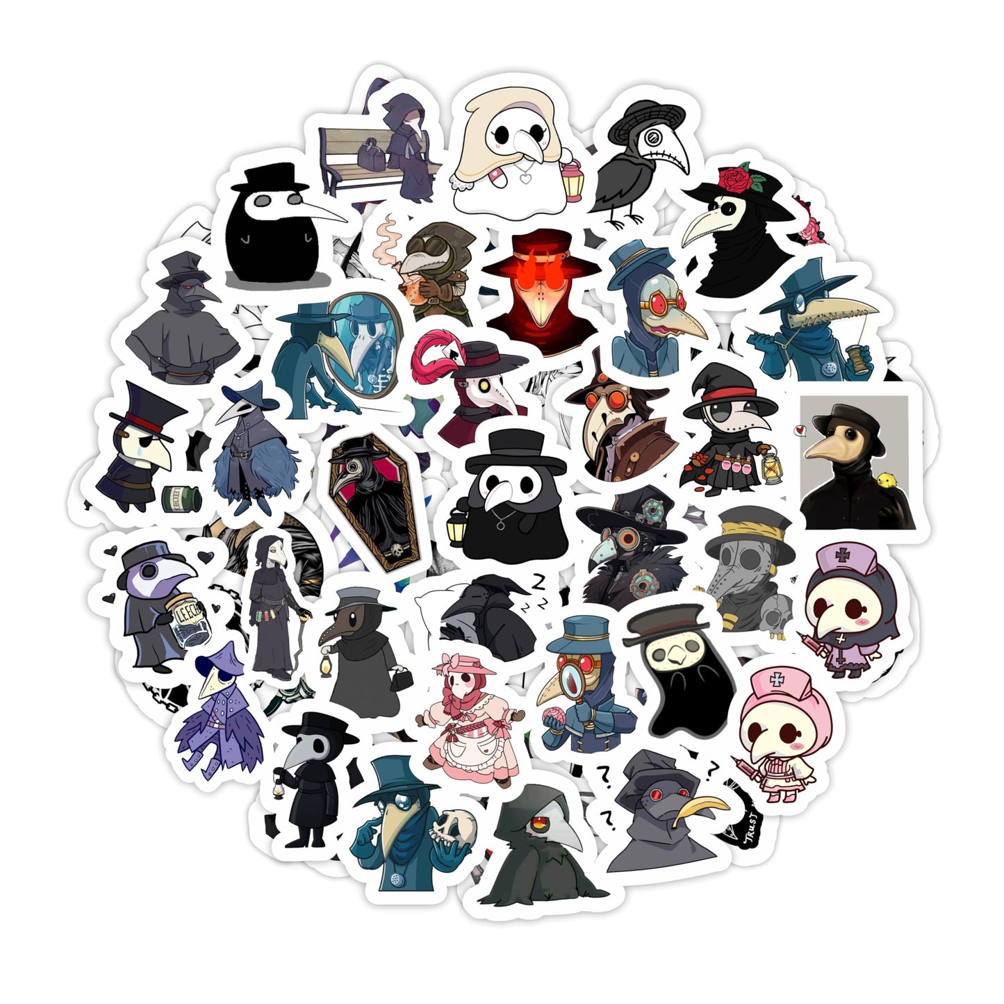 BulbaCraft 100Pcs Funny Nurse Stickers, Funny Nurse Gifts, Nursing Stickers, Medical Decals for Computer, Cups, Planner Laptop Decals, Gifts for Women & Men