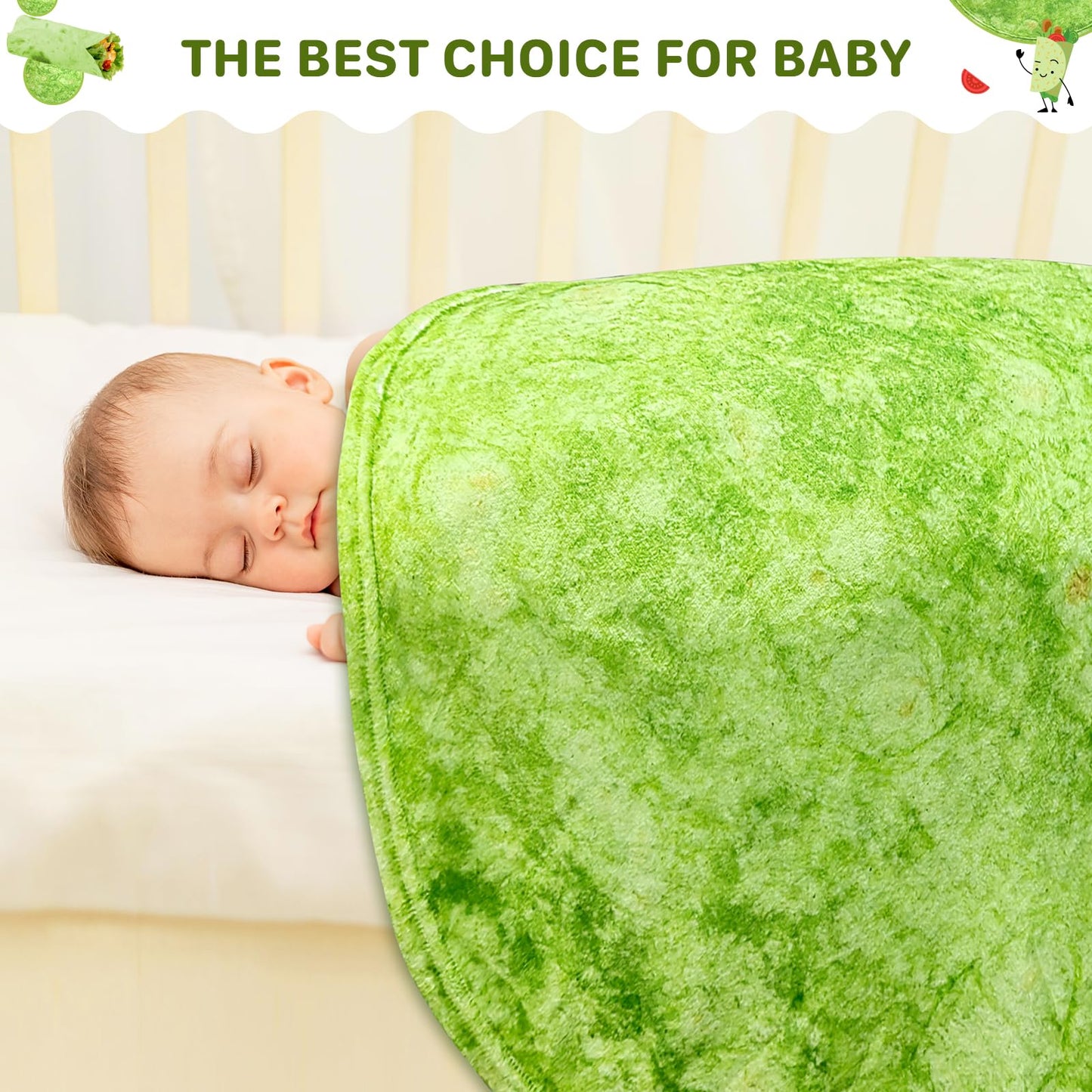 Gifts for Women Tortilla Blanket Adult Size 71 Inch, Graduation Gifts for Men and Women, Baptisms Gifts for Girl, Taco Food Burrito Blanket for Adult, Flannel Blanket Funny Gifts for Girlfriend