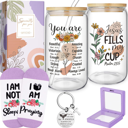 Graduation Gifts for Her 2025, Cool High School College Graduation Gifts, Best Master Degree Grad Box, Congratulations Gift for Graduates Girls Women Daughter Friend Nurse w/ 16Oz Can Glass Cup