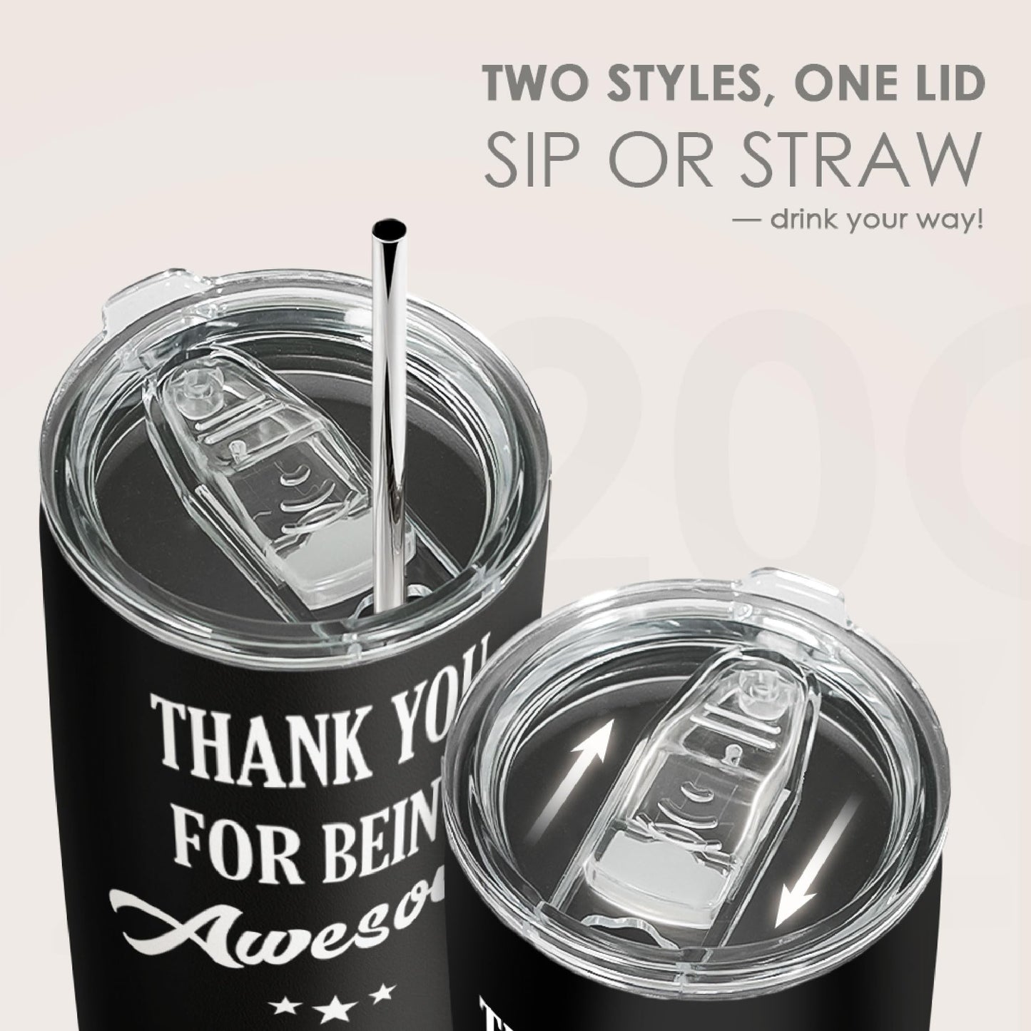 SANDJEST Nurse Tumbler Cup - Nutritional Facts Travel Coffee Mug Gift - 20oz Tumblers Nurse Gifts for Birthday, Christmas, Appreciation Week, Nursing School Graduation for Nurses, Practitioners