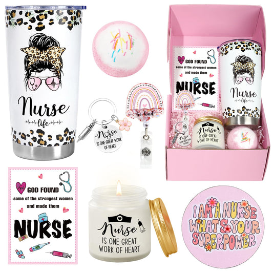 Nurse Gifts for Women, Nurses Week Gifts, Nurse Appreciation Gift, Nurse Graduation, Birthday, Christmas Gifts, New Nurse Gifts, Nurse Practitioner Gifts - 20 OZ Tumbler Set for Nurses