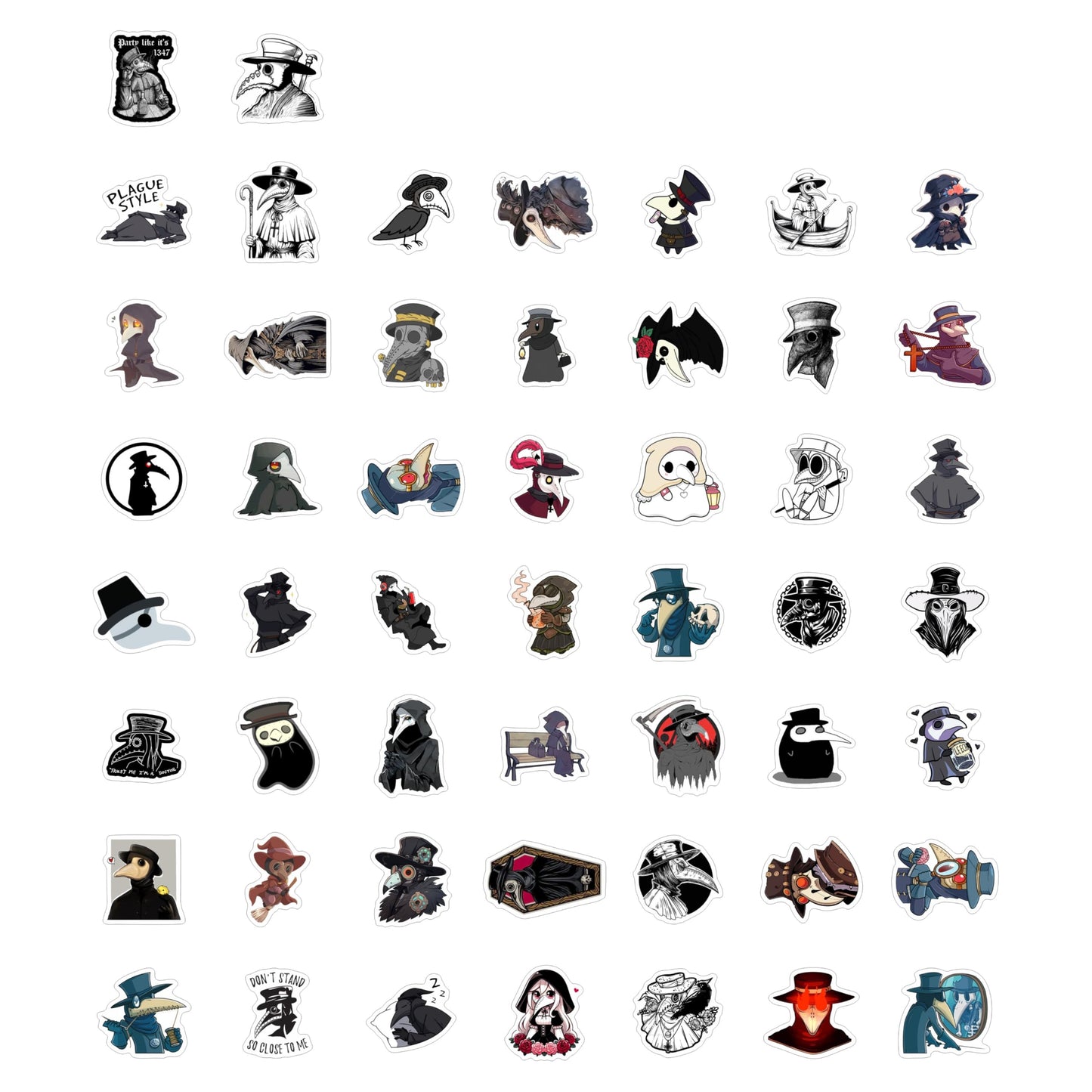 BulbaCraft 100Pcs Funny Nurse Stickers, Funny Nurse Gifts, Nursing Stickers, Medical Decals for Computer, Cups, Planner Laptop Decals, Gifts for Women & Men