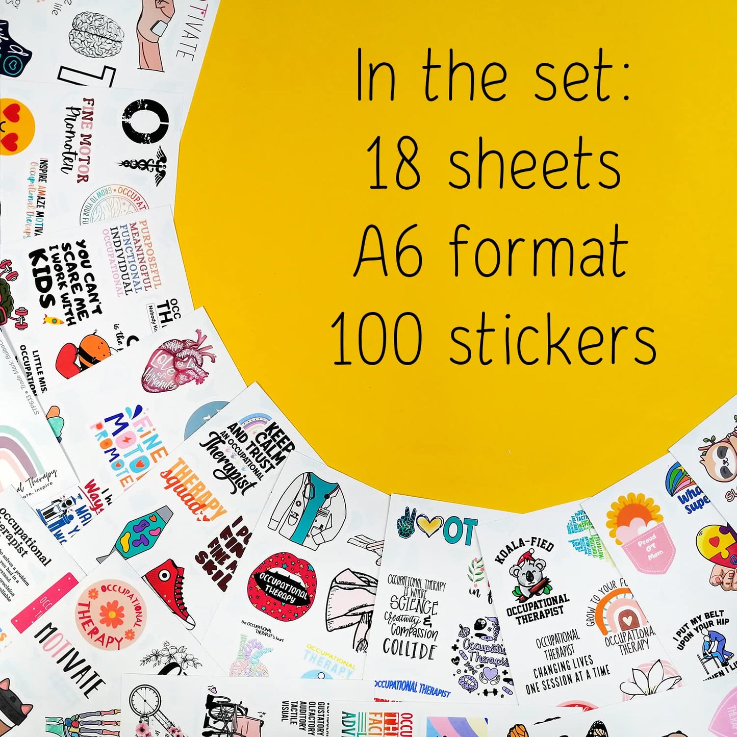 BulbaCraft 100Pcs Funny Nurse Stickers, Funny Nurse Gifts, Nursing Stickers, Medical Decals for Computer, Cups, Planner Laptop Decals, Gifts for Women & Men