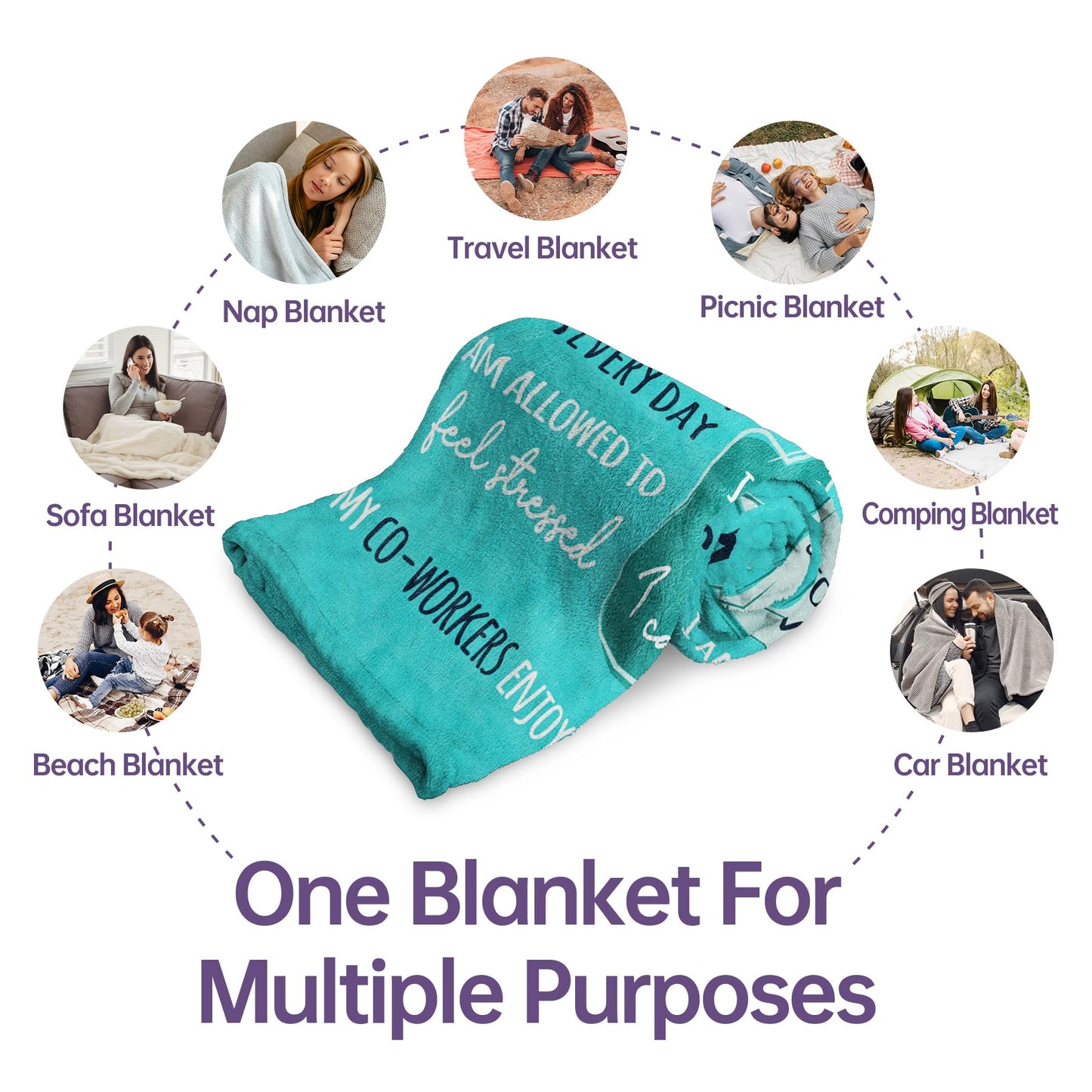 Craftique Nurse Gifts for Women Men- Soft Nurse Blanket with Daily Affirmations- Christmas LPN RN Gifts for Nurses Practitioner, Nursing School Graduate Birthday Appreciation Gift, Nurses Week/Day