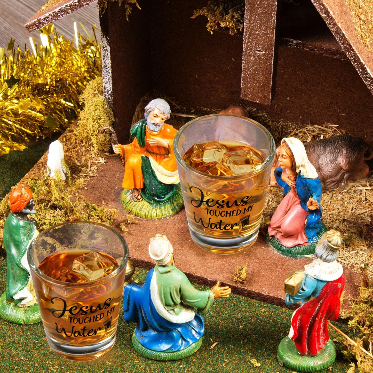 Patelai Nurse Need Shots Too, Funny Glass Gift for Women and Male Mom Sister or Friend Present for Nursing Graduation Nurses Day Party 2 oz(2 Pieces,2.36 x 1.97 Inches)