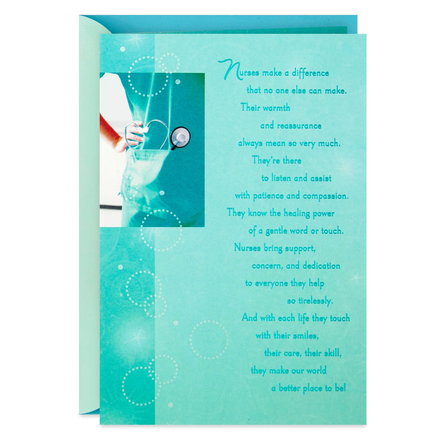 Hallmark Nurse Graduation Card (Nurses Make a Difference) for RN, LPN, Travel Nurse, Healthcare Worker